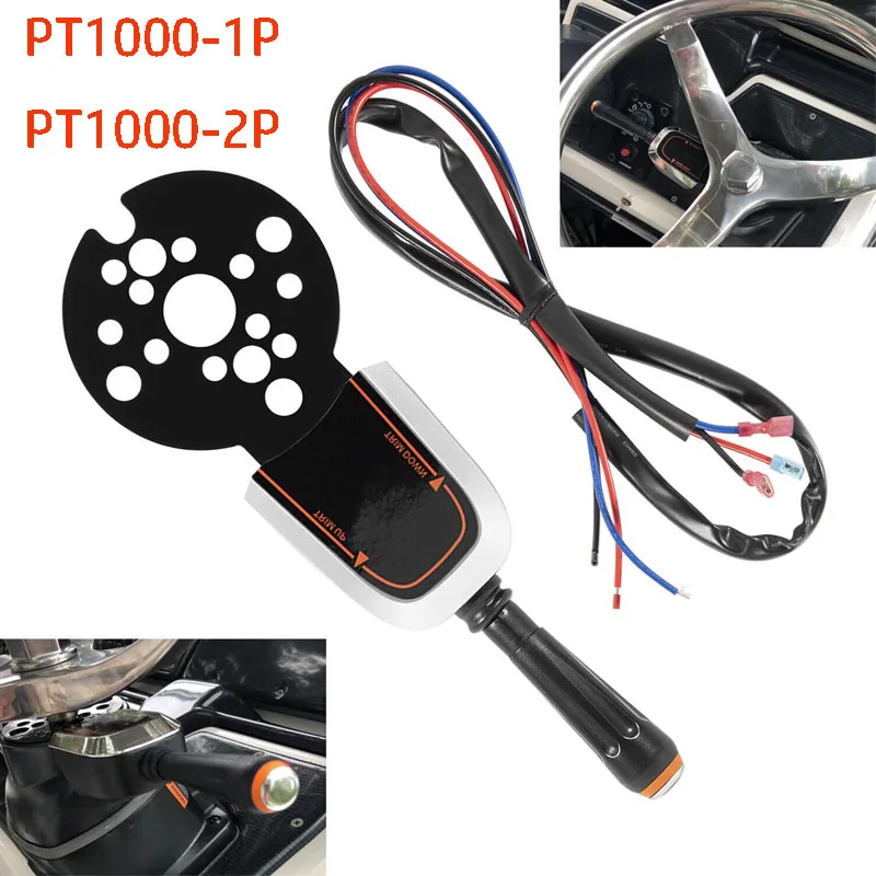 PT1000-1P, PT1000-2P Marine Bezel Control Switch - Engine Trim/Jack Plate Fit for Seastar Hydraulic, Cable and Tilt Steering