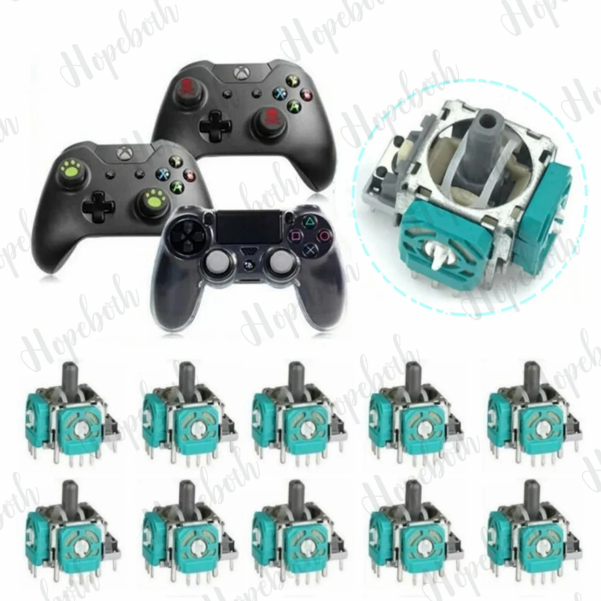 10-50PCS for Xbox One Controller 3Pin 3D Analog Joysticks Sensor Module with Potentiometer Replacement