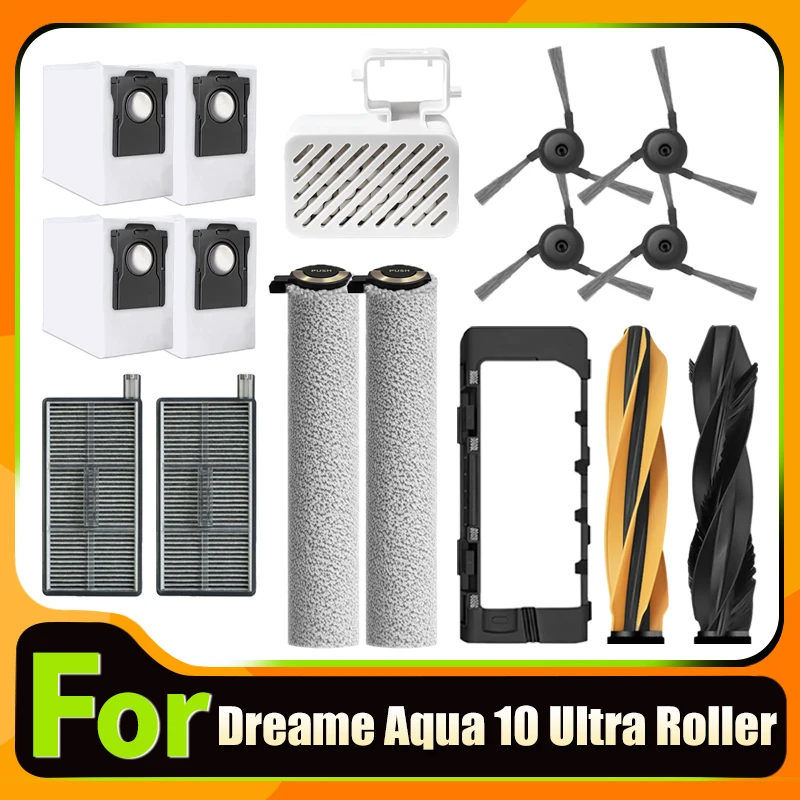 

For Dreame Aqua10 Roller / Aqua 10 Ultra Roller Complete/RLH31CE/RLH71DE Vacuum Cleaner Accessories Brush Roller Spare Parts