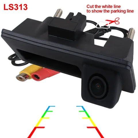 ZIQIAO для VW Lavida Touareg Tiguan Golf Polo Passat Jetta Touran Sharan 2009-2016: HD-камера заднего вида с кнопкой управления на ручке багажника LS313
