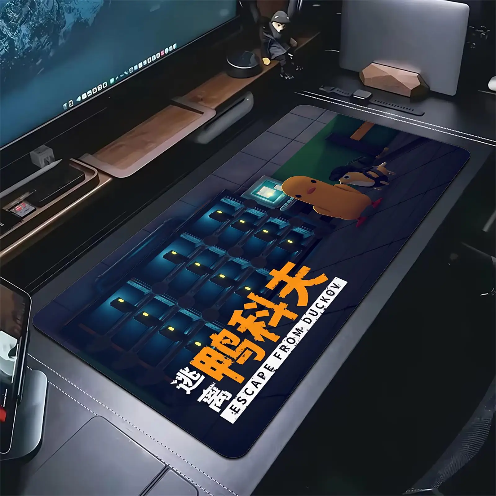 Pro E-Sports XXL Gaming Mousepad Extra Large Non-Slip Stitched Edge Keyboard Laptop Desk Mat For PC Gamer Escape From Duckov