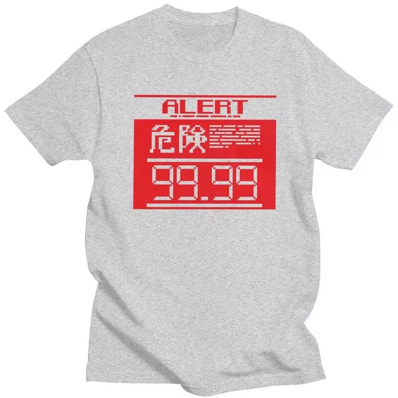 Metal Gear Solid Alert Mode Custom T-Shirt Men Video Game Classic English Graphic Printed Short Sleeve Military Streetwear Hot