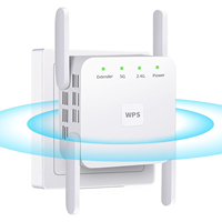 AC1200 WiFi Extender Long Range 1.2Gbps Home Router Signal Booster Dual Band 5GHz/2.4GHz Wi-Fi Repeater with Ethernet Port