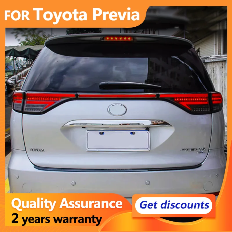 

Для Toyota Previa ACR50 светодиодные задние фонари 2006-2012 светодиодные задние фонари DRL динамический указатель поворота задние фонари багажника задние фонари в сборе