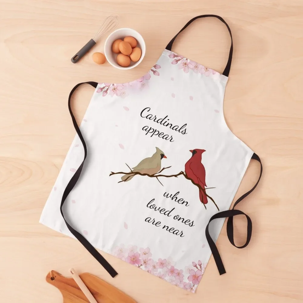 Cardinals appear when loved ones are near Apron For Cosmetologist Restaurant Apron