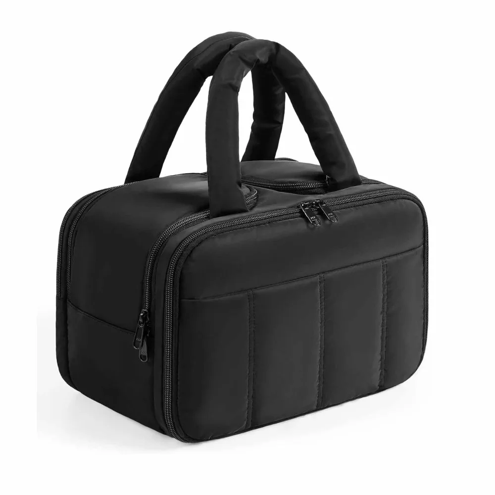 Storage Large Capacity Makeup Bag Multifunctional Portable Cosmetic Container Handle Puffy Wash Pouch Toiletry