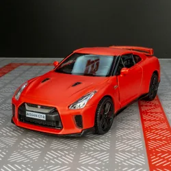 1/36 Nissan GTR Metal Car Model Toys for Boys Alloy Diecast Pull Back Model Car Collection Vehicle for Kid Gifts Adult Toys