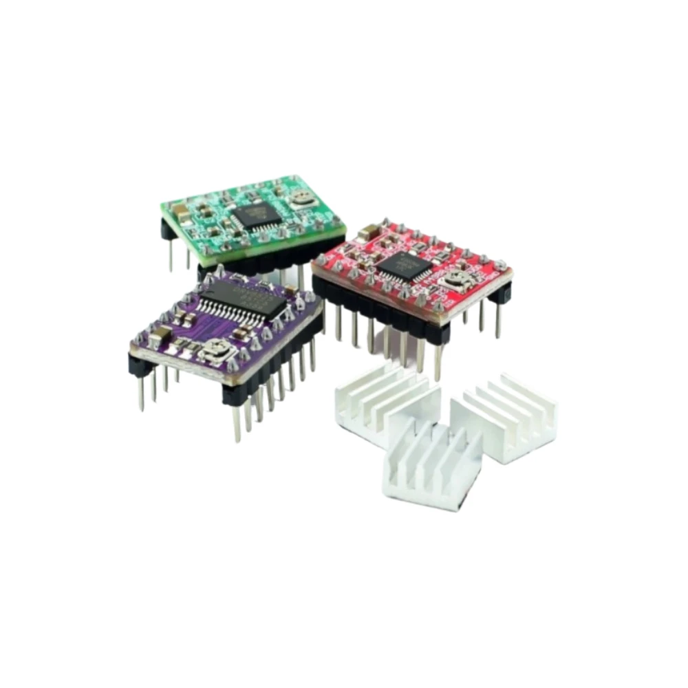 

A4988 Stepper Motor Driver Module 2oz Red Board Pre Soldered Pins for 3D Printer Reprap RAMPS Arduino
