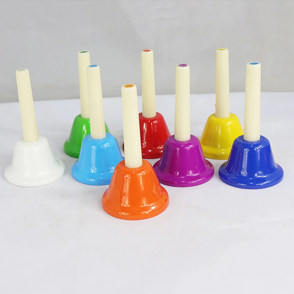 8-Kinder-Percussion für Bell-Kit, Musikglocken für Kinder, Hand, lustiges Spielzeug, buntes Kleinkind