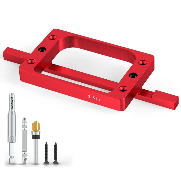 Aluminum Alloy Door Hinge Installation Kit Fixed Size 3-1/2 Inch Door Hinge Clamp for Door Mounting Work
