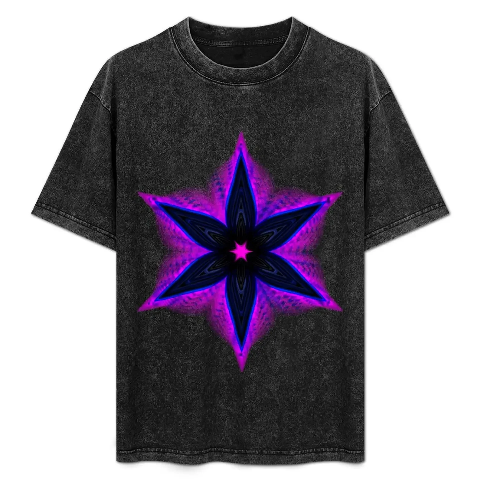 

Pink Star Mandala T-Shirt oversized for a boy vintage clothes rapper graphic tees Men's t shirts