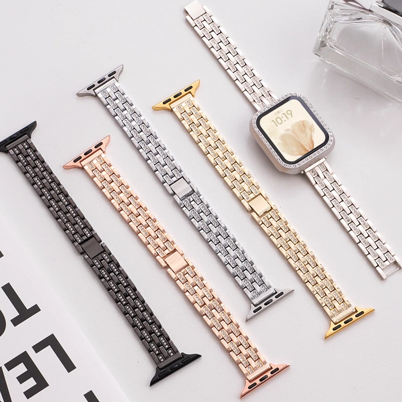 Premium Women's For Watch Band, Compatible with iWatch 1-11/SE/Ultra, 38-49mm, Adjustable (Watch Not Included)
