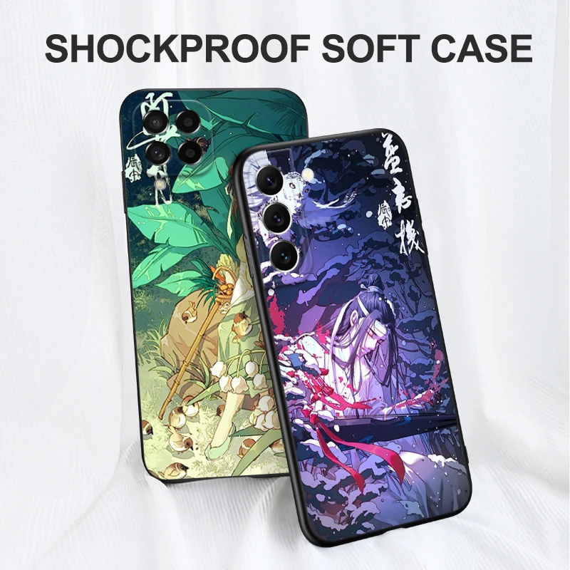 Black Tpu Case For Samsung Galaxy A03 SM-A035 A03 Core A03S A13 A23 LTE A33 A53 A73 4G 5G anime magic wizard