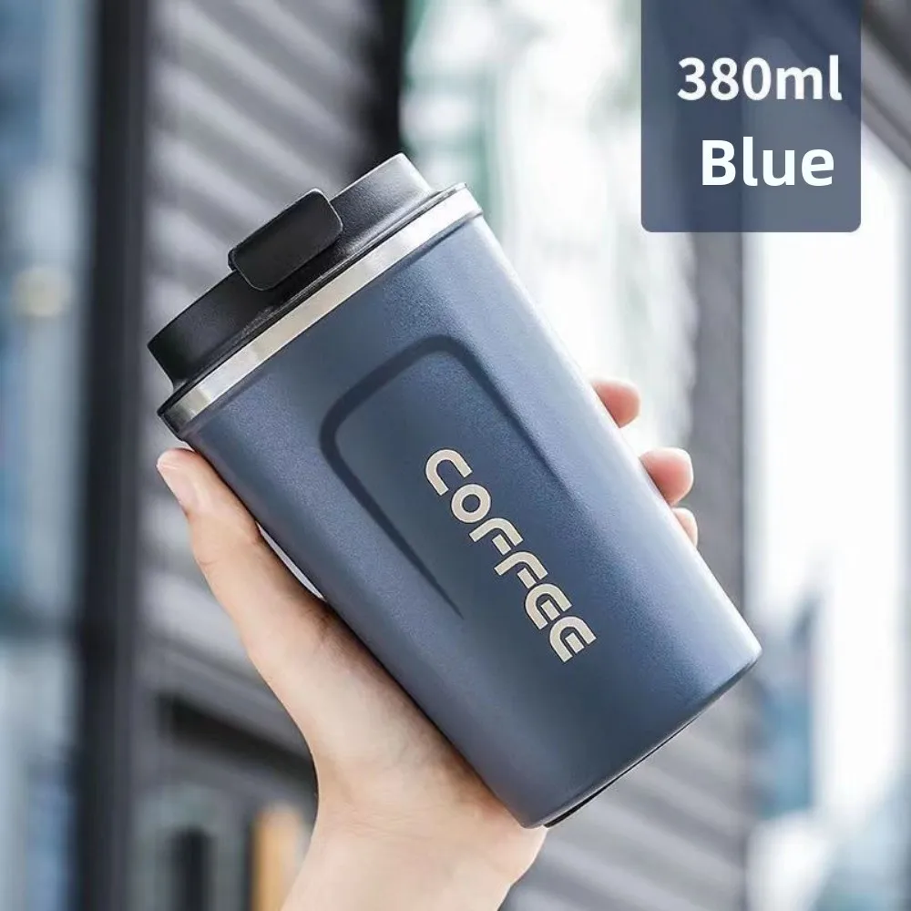 380ml/510ml コーヒーカップ ステンレス鋼 漏れ防止設計 トラベルサーマルマグ 断熱コーヒー断熱カップ