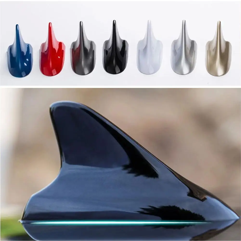 FM/AM Signal Protective Aerial Car Styling Roof Decoration Sticker Base Universal Car Shark Fin Antenna Radio Aerials