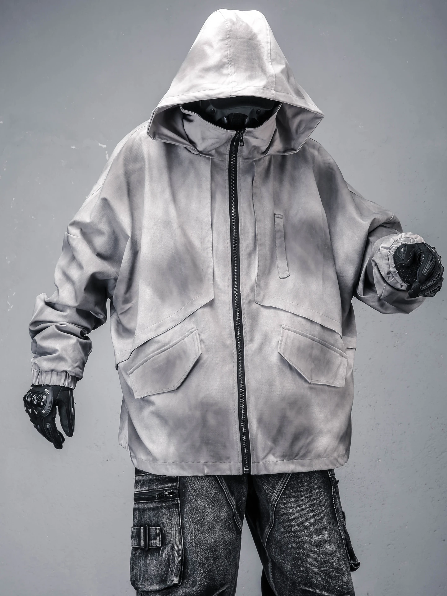 Jacket Autumn and Winter Functional Workwear Fleece-Lined Warm Coat for Men