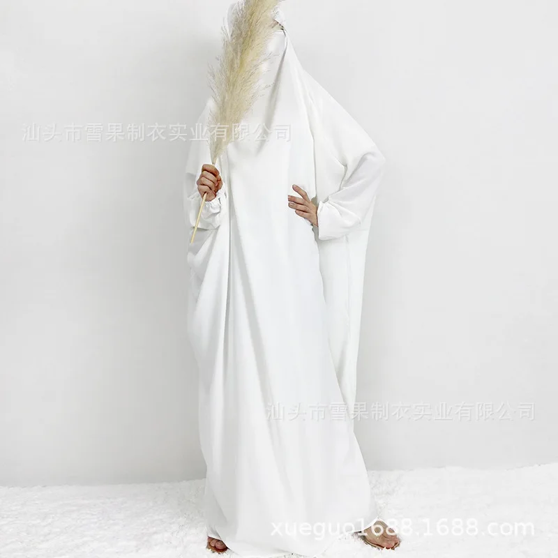 Abaya Dress Eid Women Long Dresses Hooded Muslim Kaftan Jalabiya Ramadan Morocco Dubai Modest Abayas Islam Vestidos Arab Robe