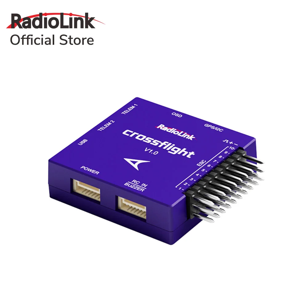 

Radiolink Crossflight Flight Controller 2-12S 10 PWM wih OSD Suitable for FPV Drone Helicopter Airplane Car Boat