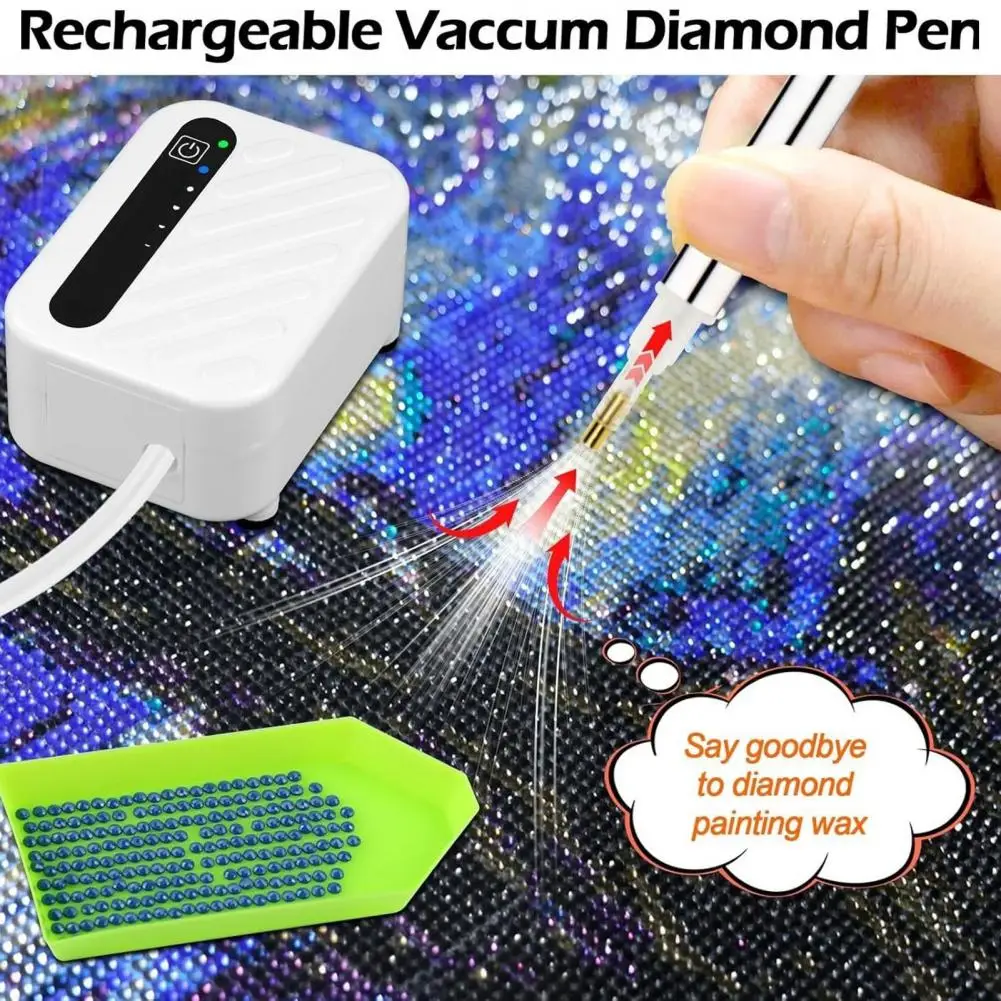 Rhinestone Art Painting Pen Kit for Adults Vacuum Rhinestone Painting Pen No Wax Needed E-Painter Rhinestone Art Tool 3