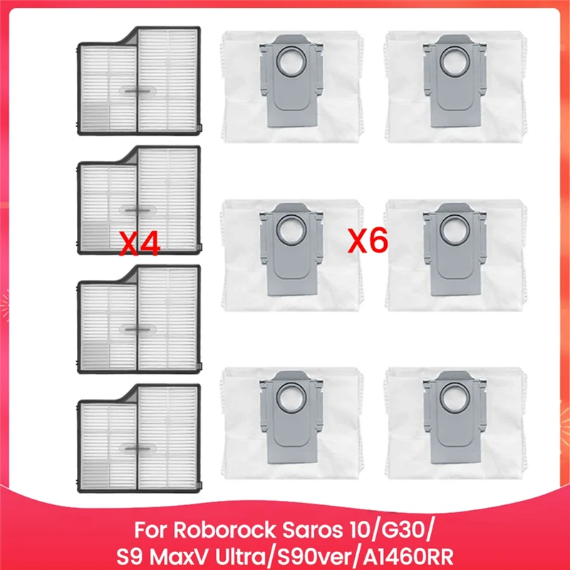 B99A-For Roborock Saros 10/G30/S9 Maxv Ultra/S90ver/A1460RR Vacuum Cleaner Parts Brush Hepa Filter Mop Cloth Dust Bag Parts