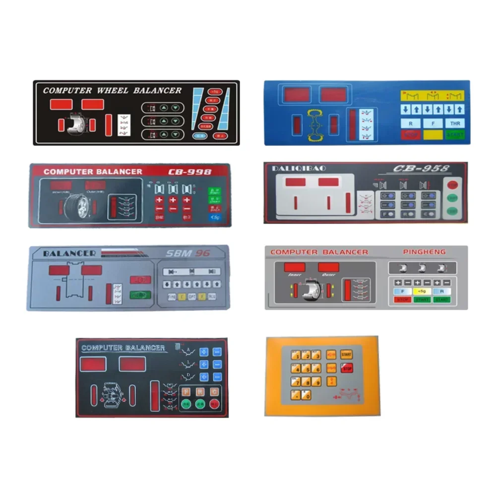 For Tyre Dynamic Balancing Machine Key Board Panel Touch Board Motherboard Membrane Switch Touch Switch Display Board