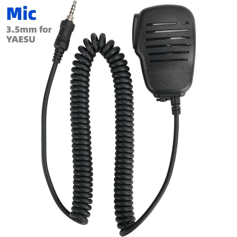 Microfone de Alto-falante com Rosca de 3,5mm IP54 à Prova d'Água para Rádio Marítimo Portátil Yaesu Vertex VX6 VX-7R FT-270 HT Standard Horizon HX210