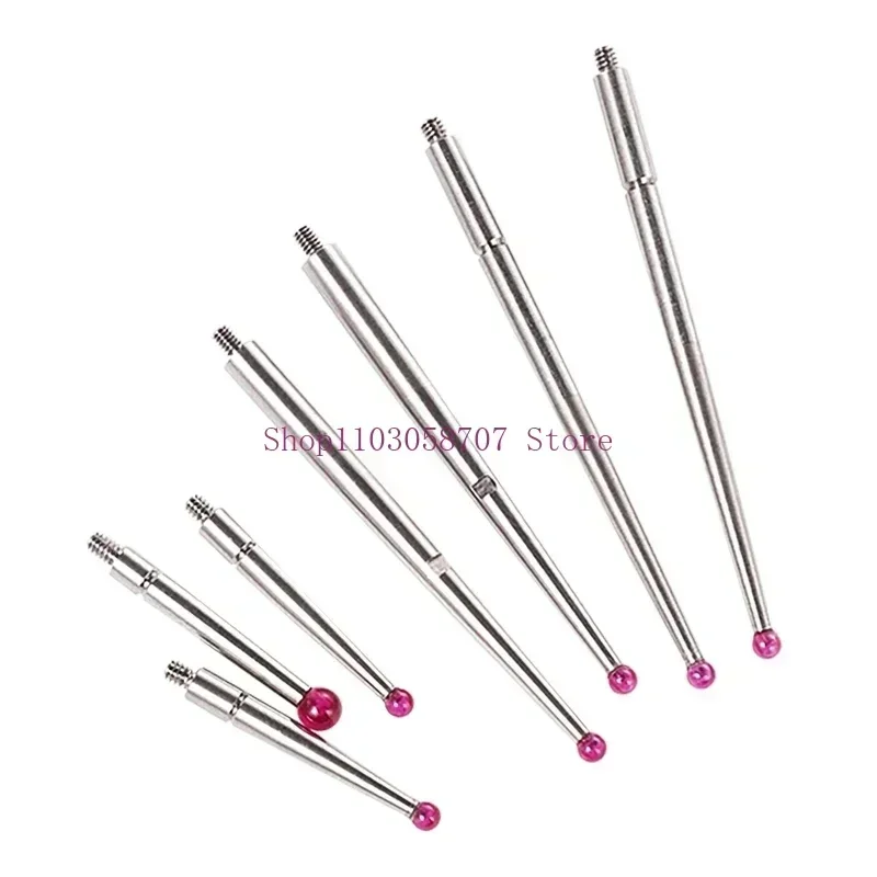 1PC NEW Ruby Head Dial Gauge Needle M1.4/M1.6/M1.7/M1.8/M2.0 Indicator Probe Measuring Header Height Gauge Probe