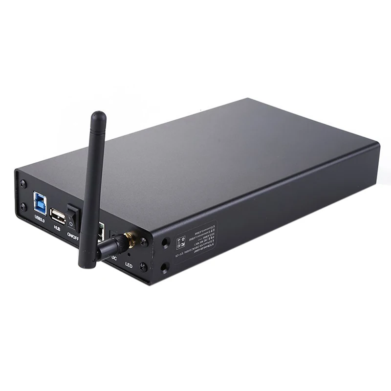 Blueendless BS-U35WF 300Mbps USB 3.0 Wi-Fi Streaming Server 3.5" External Hard Drive HDD Enclosure &File Server &AP & USB WiFi S