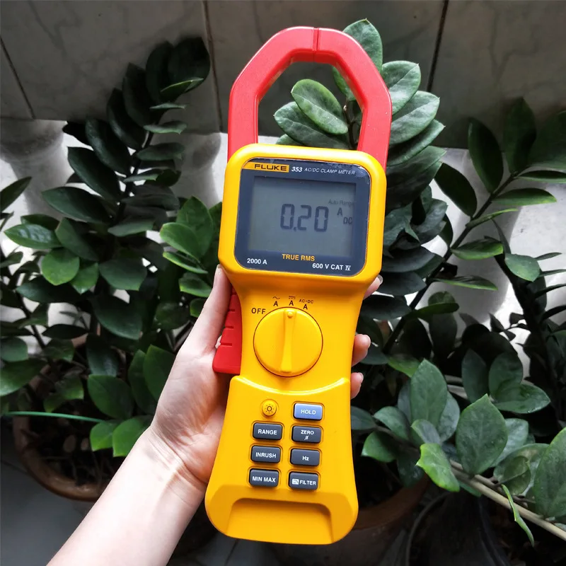 

2025 Fluke355/353 2000A Цифровые клещи True RMS Fluke353 Большой амперметр