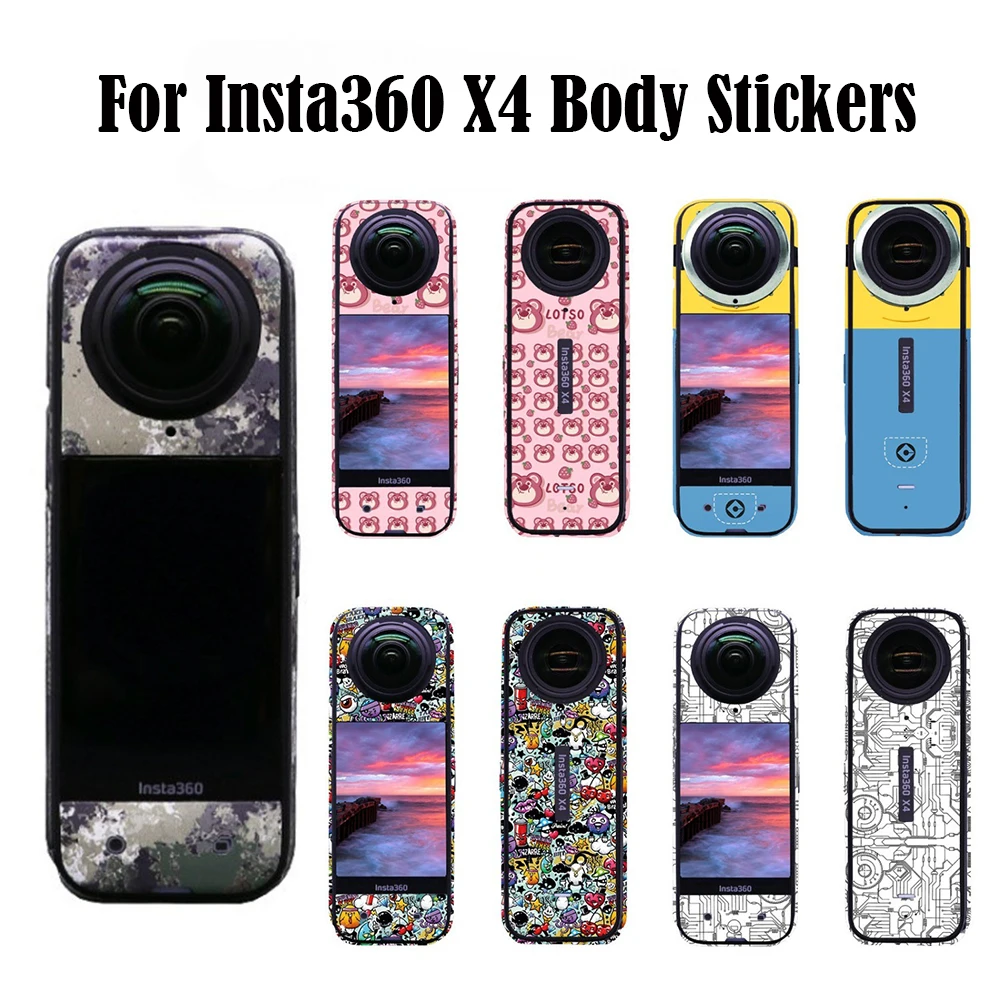 Sticker For Insta360 X4 Waterproof Skins Camera Protection Scratch-Proof Cover PVC Colorful Sticker for Insta360 X4 Accessories