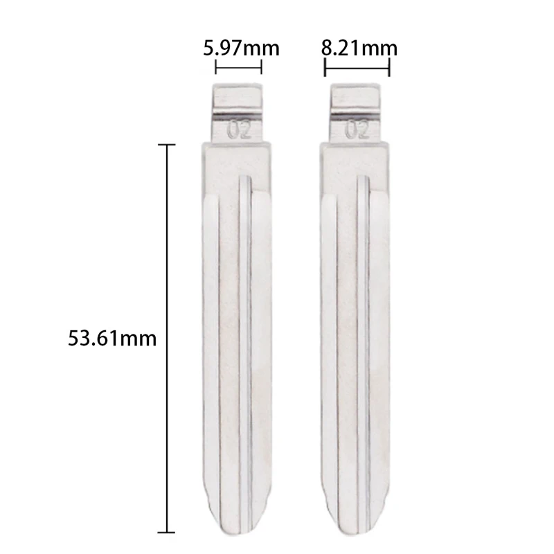 10PCS Universal Car Key Blade TOY43 02# KD Flip Remote Blank for KD KEYDIY Xhorse for Toyota Camry Corolla Hilux RAV4