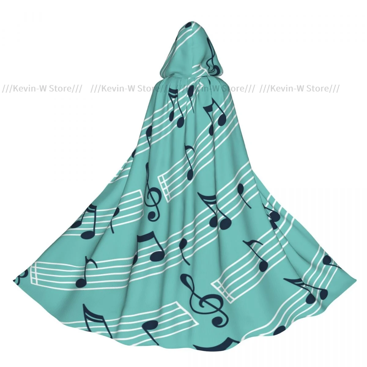 

Hooded Cloak Unisex Cloak with Hood Assortment Music Notes Cloak Vampire Witch Cape Cosplay Costume