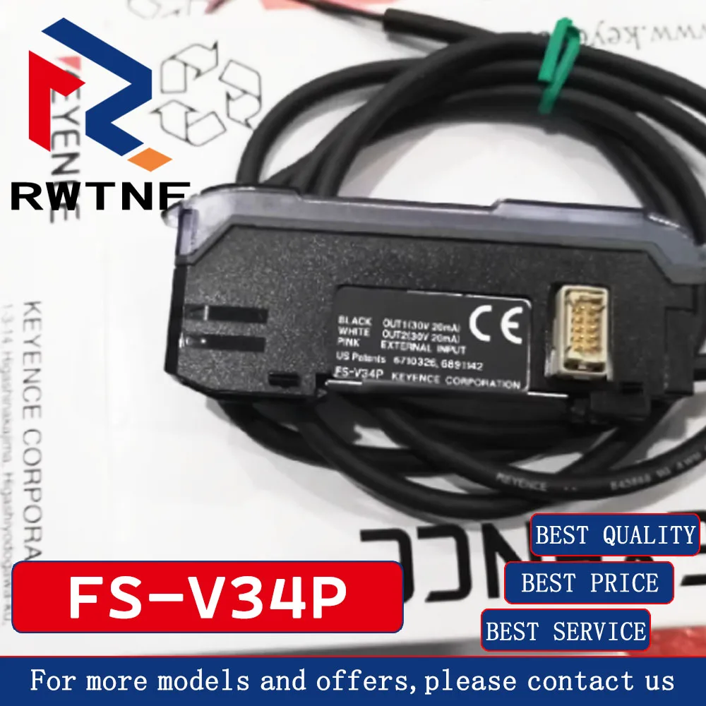 

Brand New Genuine FS-V34P KEYENCE cable-type digital optical fiber sensor, 100% original warehouse stock