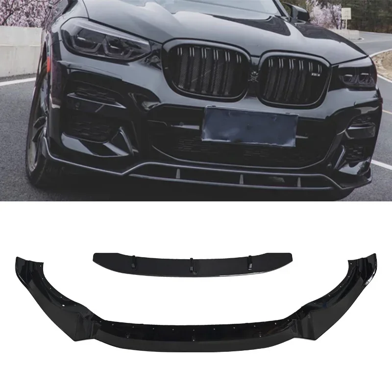 

New! Front Bumper Lip Spoiler Splitter For BMW X3 G01 X4 G02 M Sport 2018 2019 2020 2021 Body kits