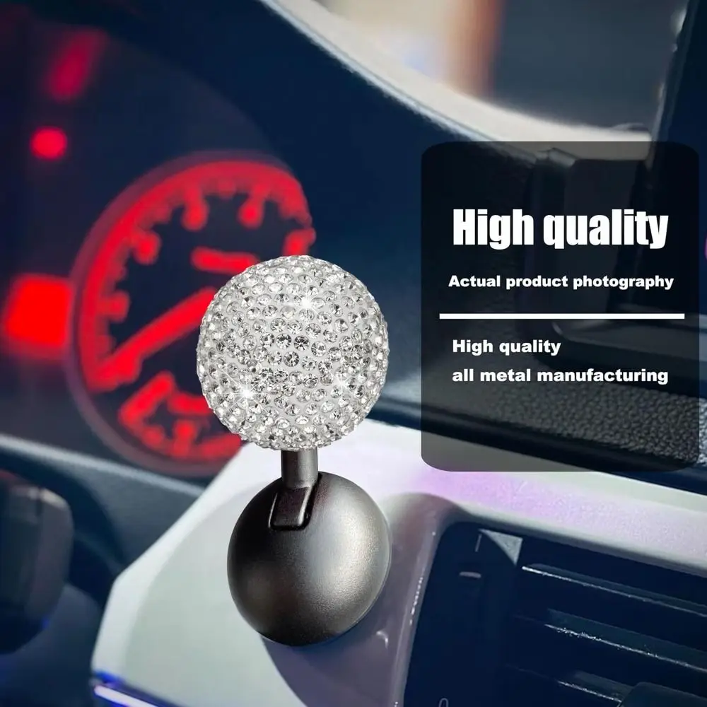 Divertente Joystick Car Starter Multicolor Full Diamonds pulsante di avvio Cover Startup Circle Car Push to Start Button Cover Rocker