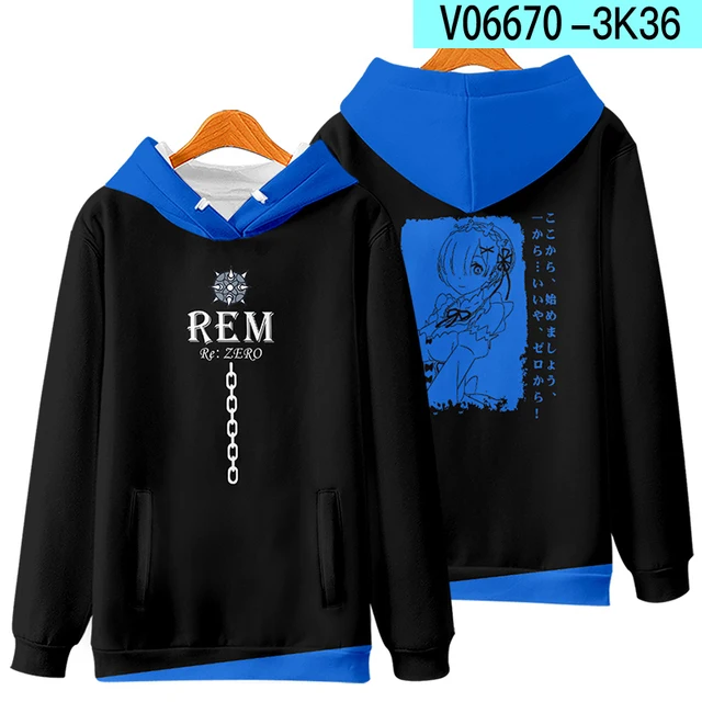 Re:Zero Natsuki Subaru Cosplay Hoodies Women Men Harajuku Anime Sweatshirt Oversized Pullover Hooded Jacket Casual Sportswear