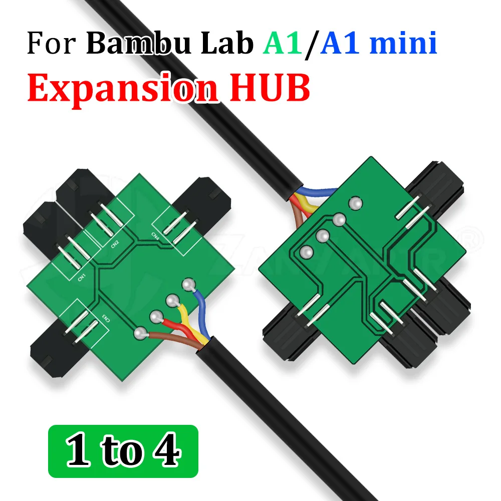 

Expansion Hub For Bambu Lab A1/A1 mini 4-Pin Data cable expansion port for 3D Printer accessories