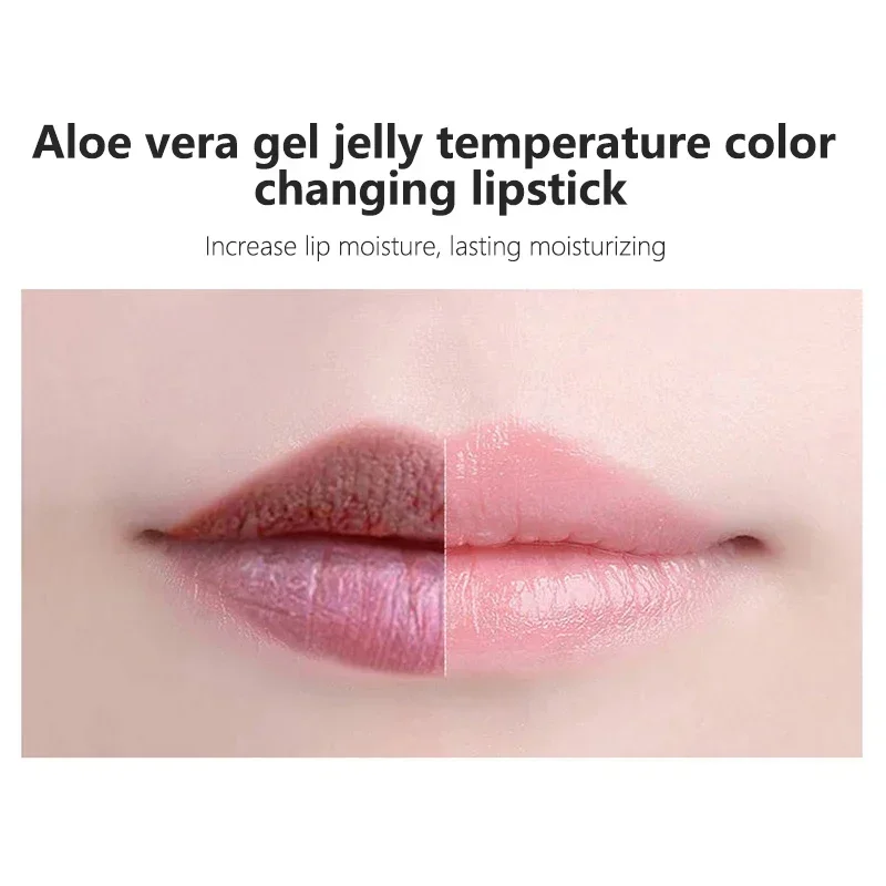 Heallor Lente Aloë Vera Hydraterende Lippenstift Langdurige Nouritious Lippenbalsem Temperatuur Veranderende Kleur Lipgloss Lip Make-Up C