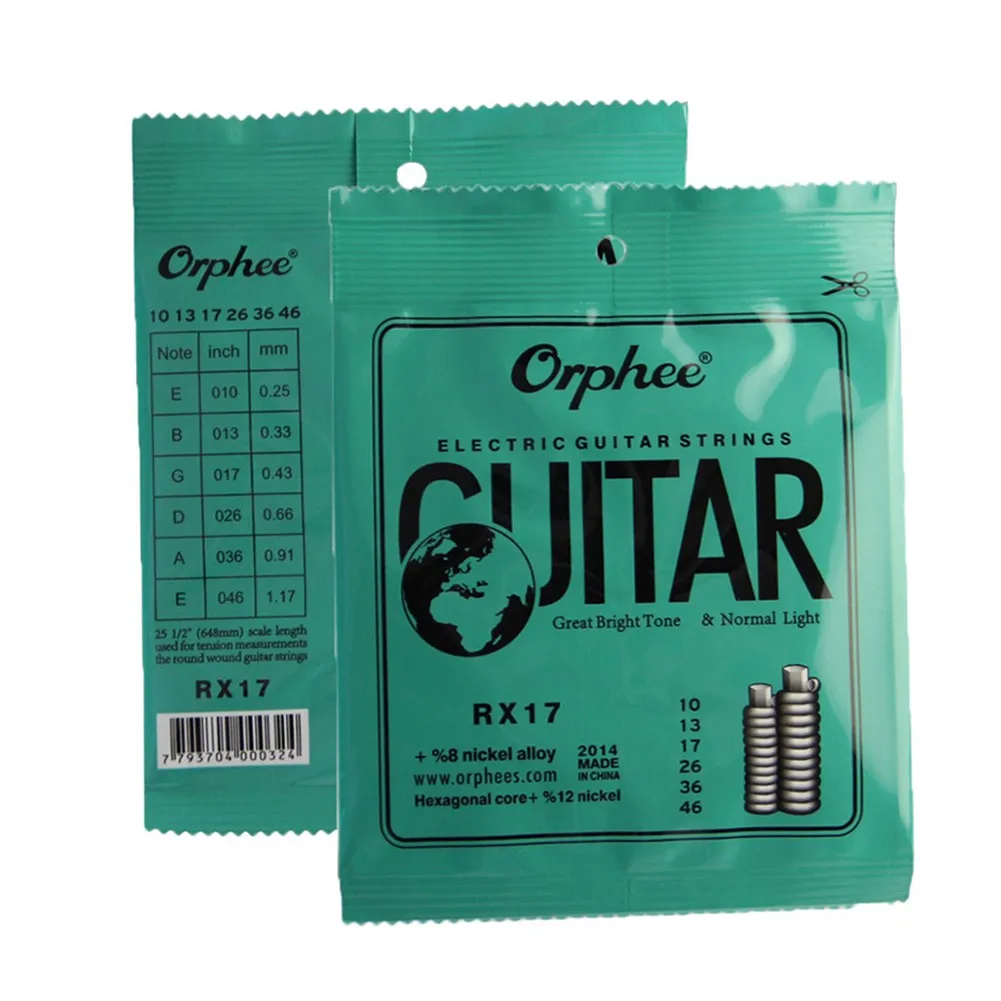 9-42/10-46/11-50 Gauges Achieve Perfect Tone with Orphee Electric Guitar Strings Light Medium Gauges 9 42 10 46 11 50