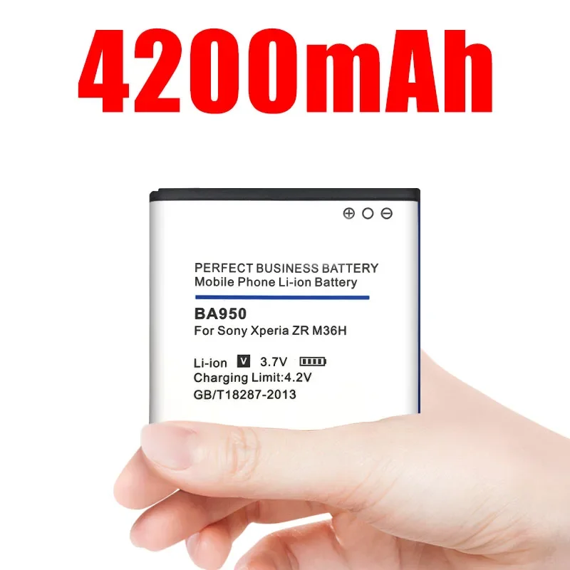 4200mah Ba950 akumulator litowo-jonowy do Sony Ericsson Xperia Zr So-04e M36h C5502 C5503 Ab-0300