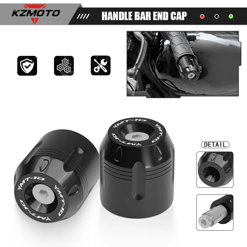 

Motorcycle 7/8" 22mm Handlebar Grips Handle Bar End Plugs For MT-10 FZ10 MT-25 MT-125 MT01 handlebar grip Accessories