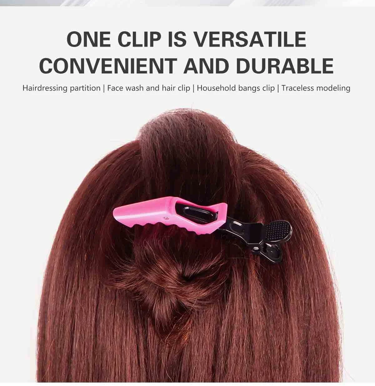 30 teile/schachtel Friseur Haars pangen Friseur Klemmen Klaue Haar Schnitt Black pink Clip für Salon Haars tyling Friseur Werkzeug – Detail 7