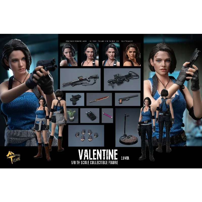 MTTOYS021 Resident Evil 3 Jill 1/6 Auf Lager Bewegliche Augen Kampfanzug-Modell Actionfigur Sammlerstück Geschenk
