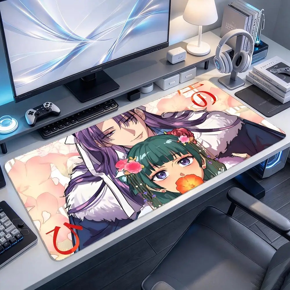 Delicate Anime T-The Apothecary Diaries Mouse Pads Gaming Large Desk Mat Featuring Stitched Edges and Non Slip Bottom