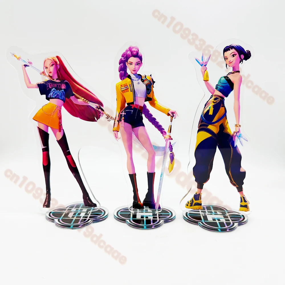 

KPop Demon Hunters Superstar Rumi Mira Zoe Acrylic KeyChain Standing Plates Backpack Decoration Pendant Ornament Accessories Toy