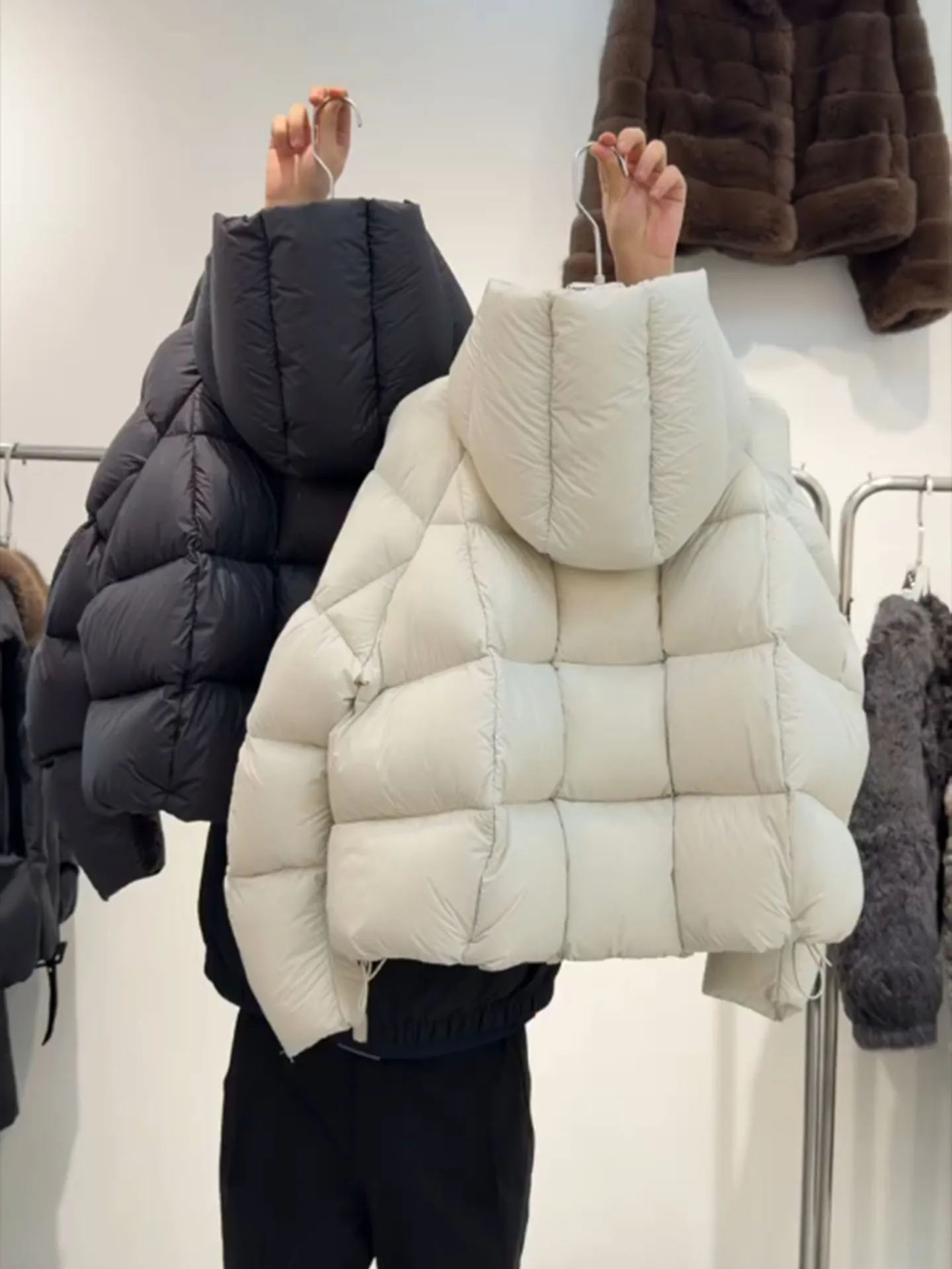 

Уникальная женская пуховая куртка с капюшоном Thiened, корейская теплая верхняя одежда, зима 202, новое пальто с высокой талией, длинное све