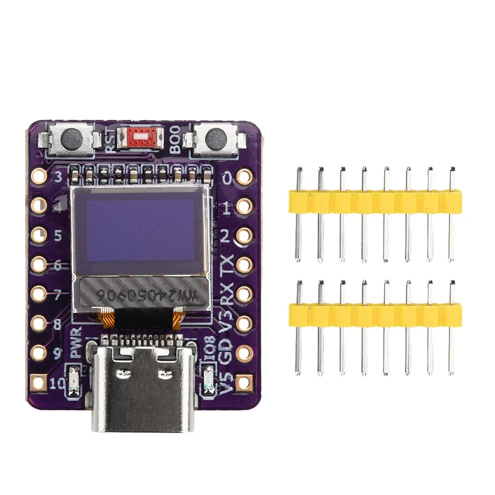 ESP32-C3 Wifi BT5.0 Development Board 4m SPI Flash Type-C Interface With 0.42-inch OLED Screen Smart Devices DIY Accessories