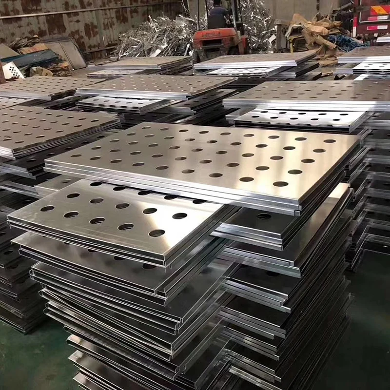 Protective grille Door head Curtain wall Perforated Punched aluminum plate Hollow aluminum alloy air conditioner outer cover