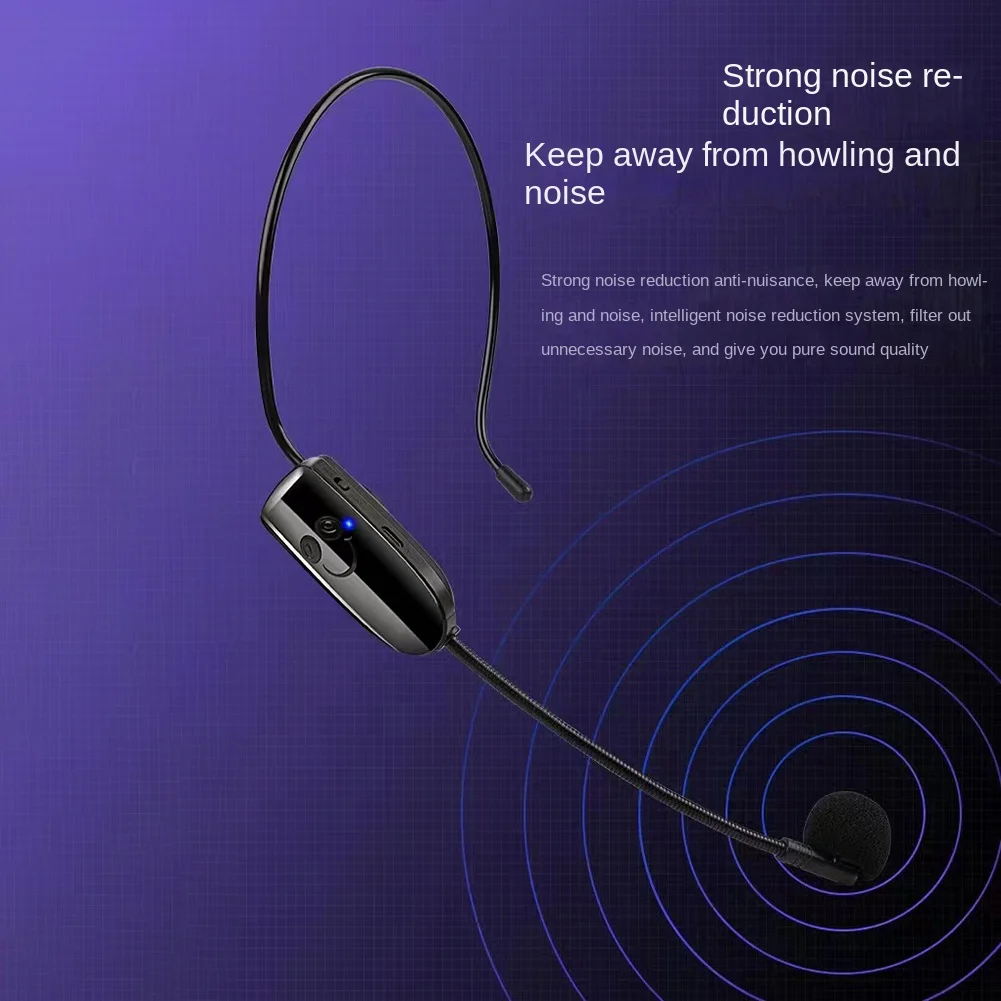 휴대용 내구성 무선 마이크, 스피커 교육용 헤드셋 마이크, 2.4G