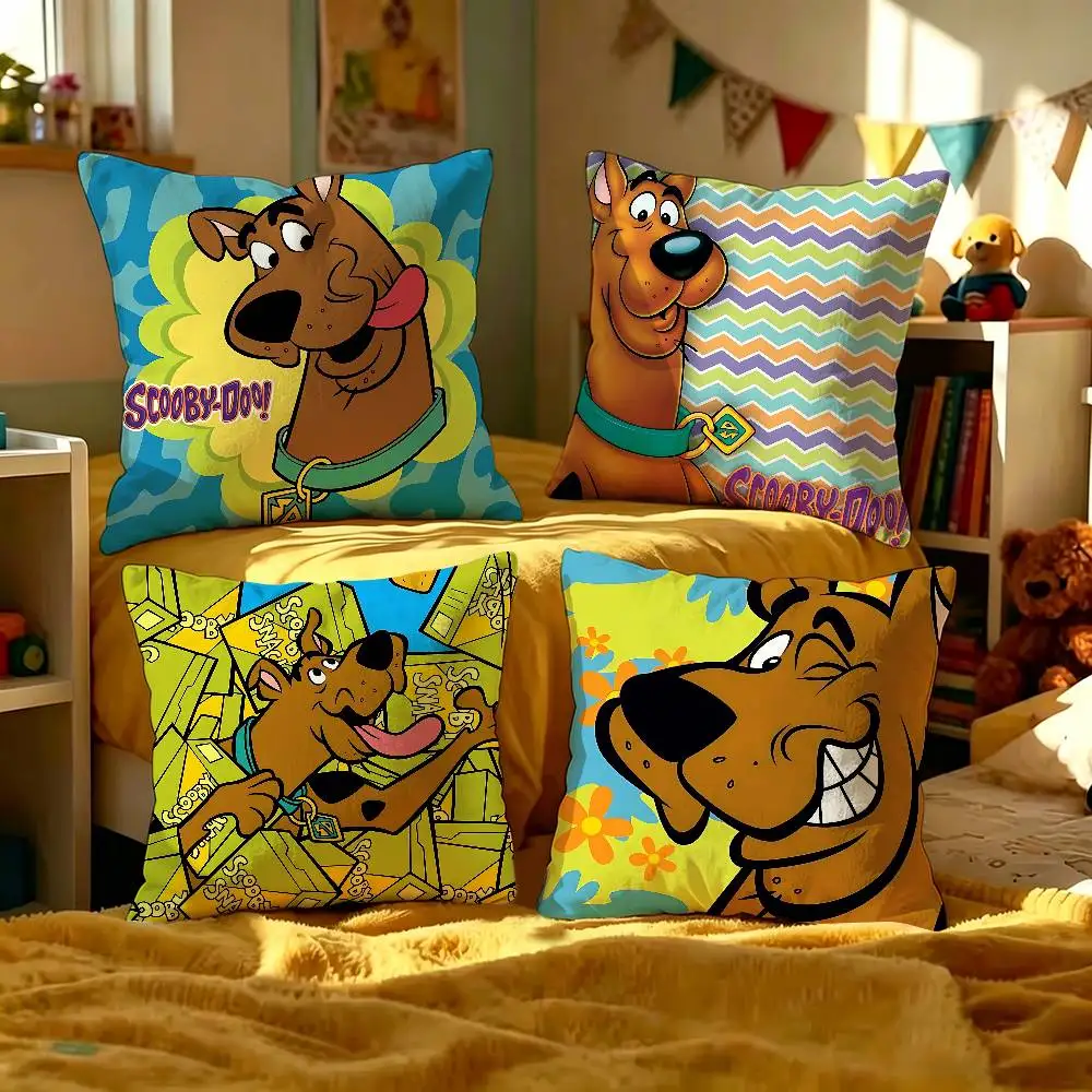 S-Scoobys Cartoon D-Doos Pillow Anime Pillow Sofa Bed Head Pillow Cover Cushion Cover 45x45 cm Fashion